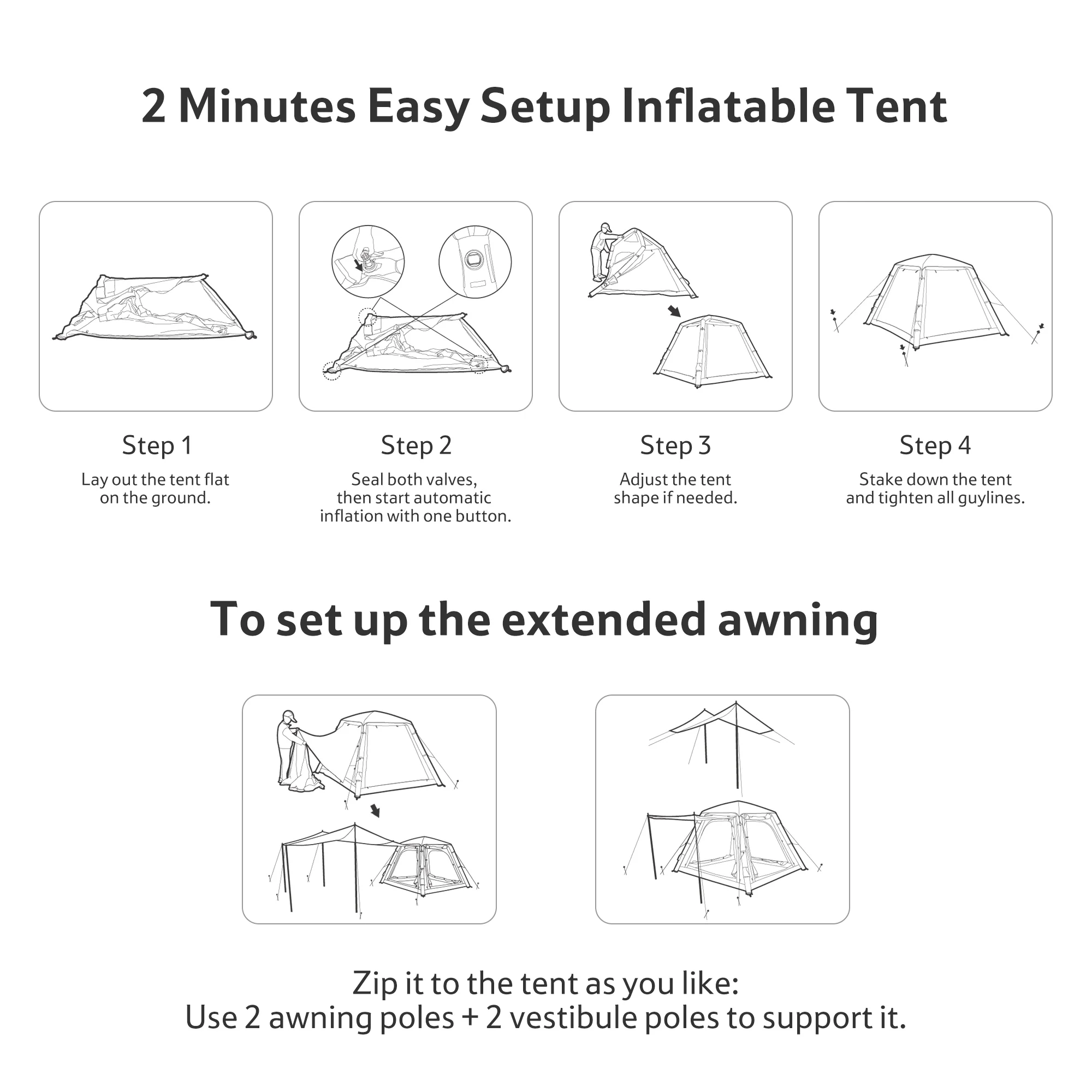 Ango™ Air Pro Inflatable Camping Tent - Image 6
