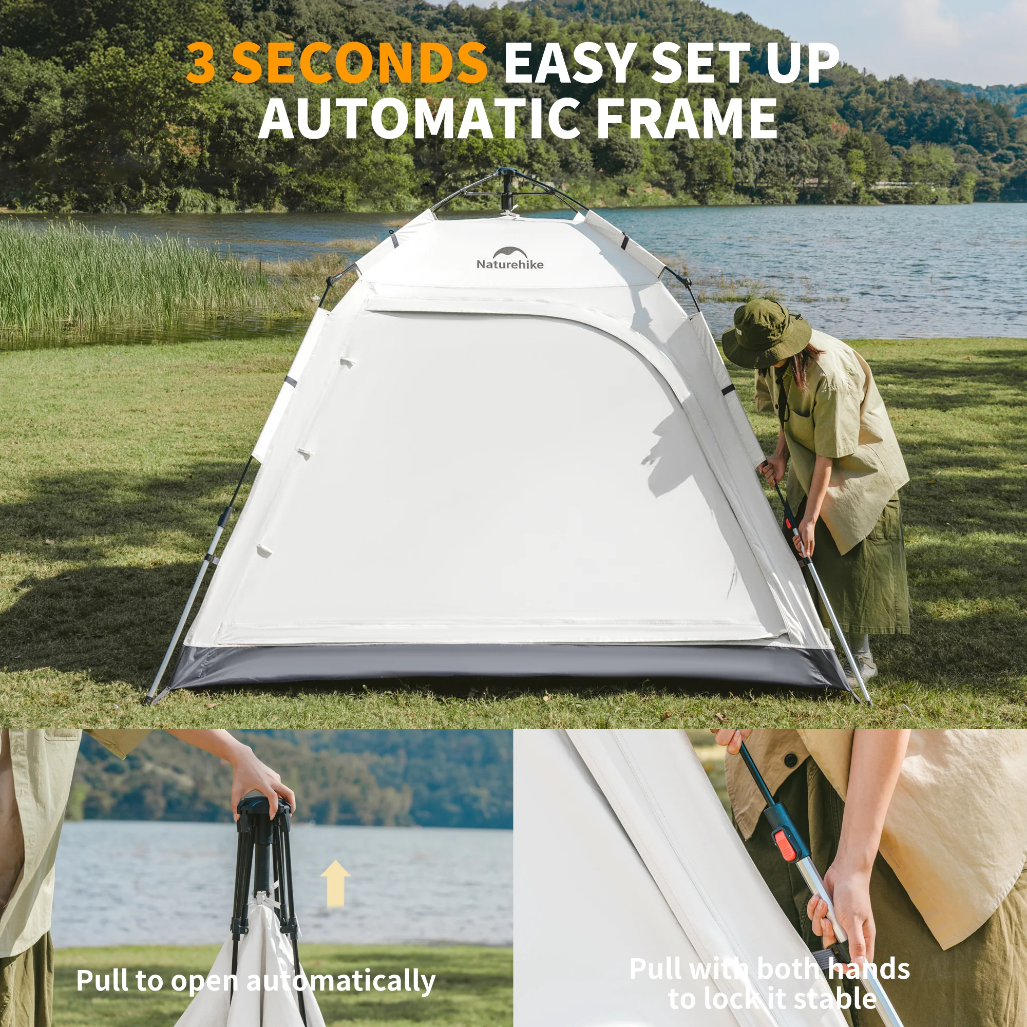 Ango™ 3-4 Person Instant Pop-Up Camping Tent - Image 7