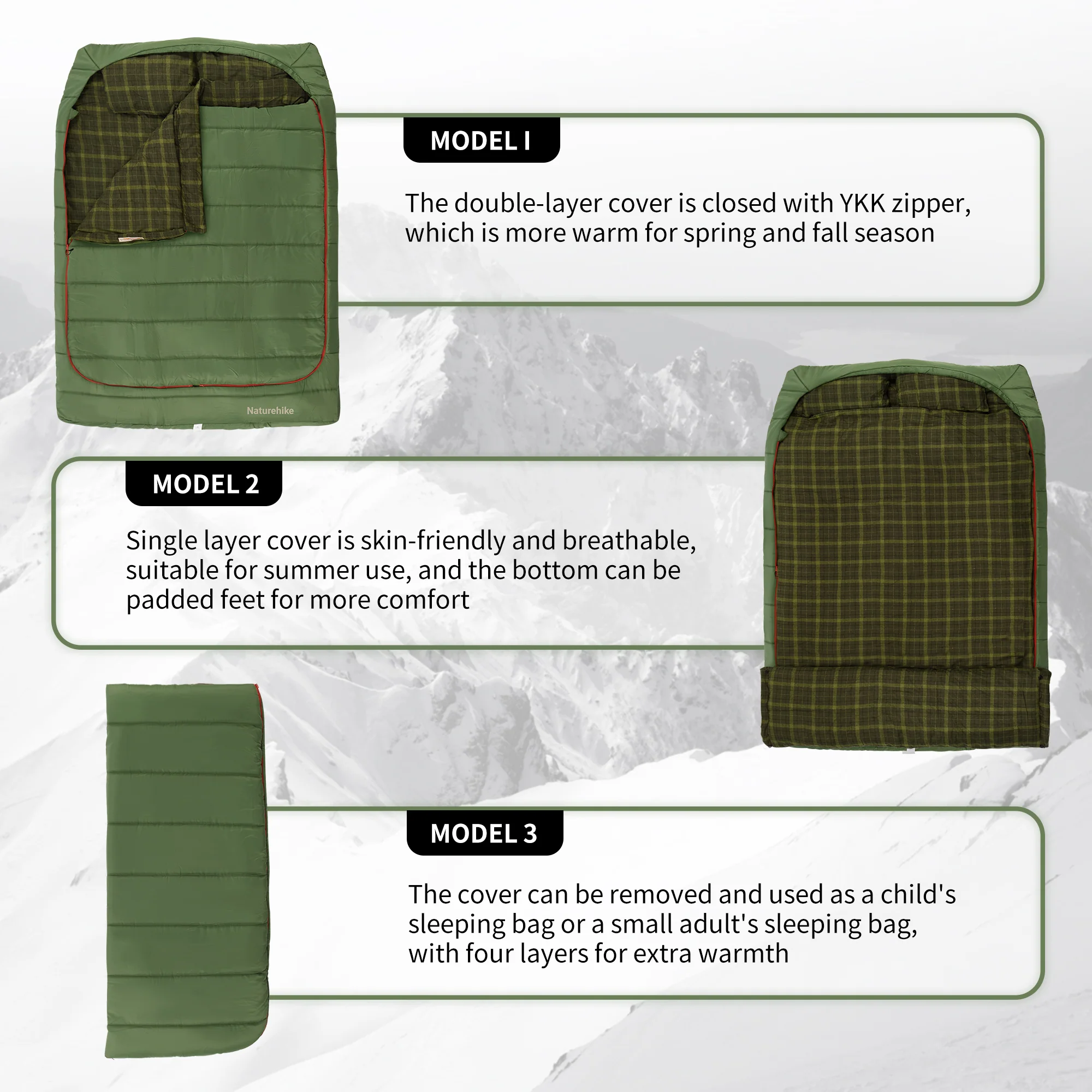 AutumnField™ Double Synthetic Sleeping Bag 43°F / 6°C - Image 6