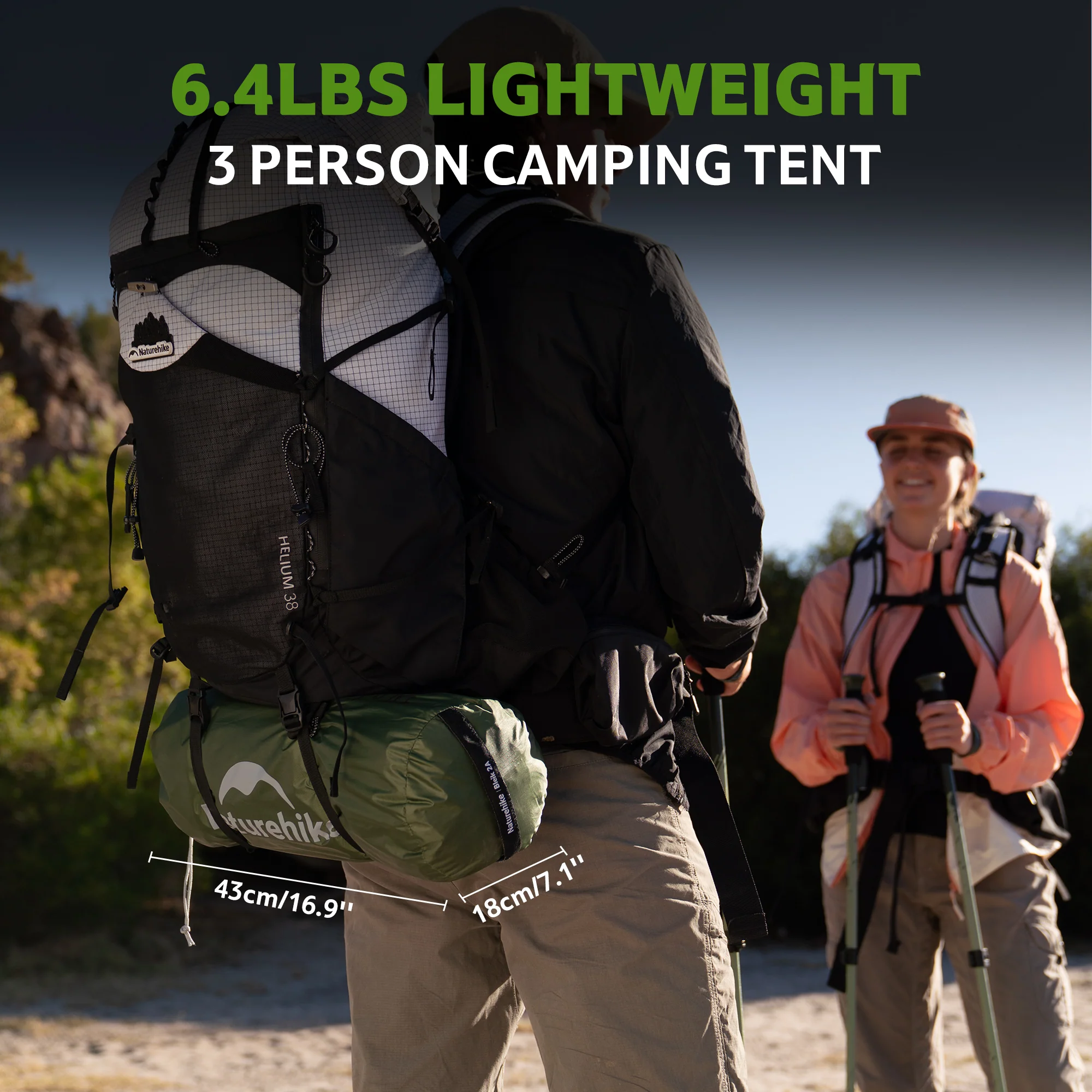 Bleik™ 3-Person Backpacking Tent - Image 6