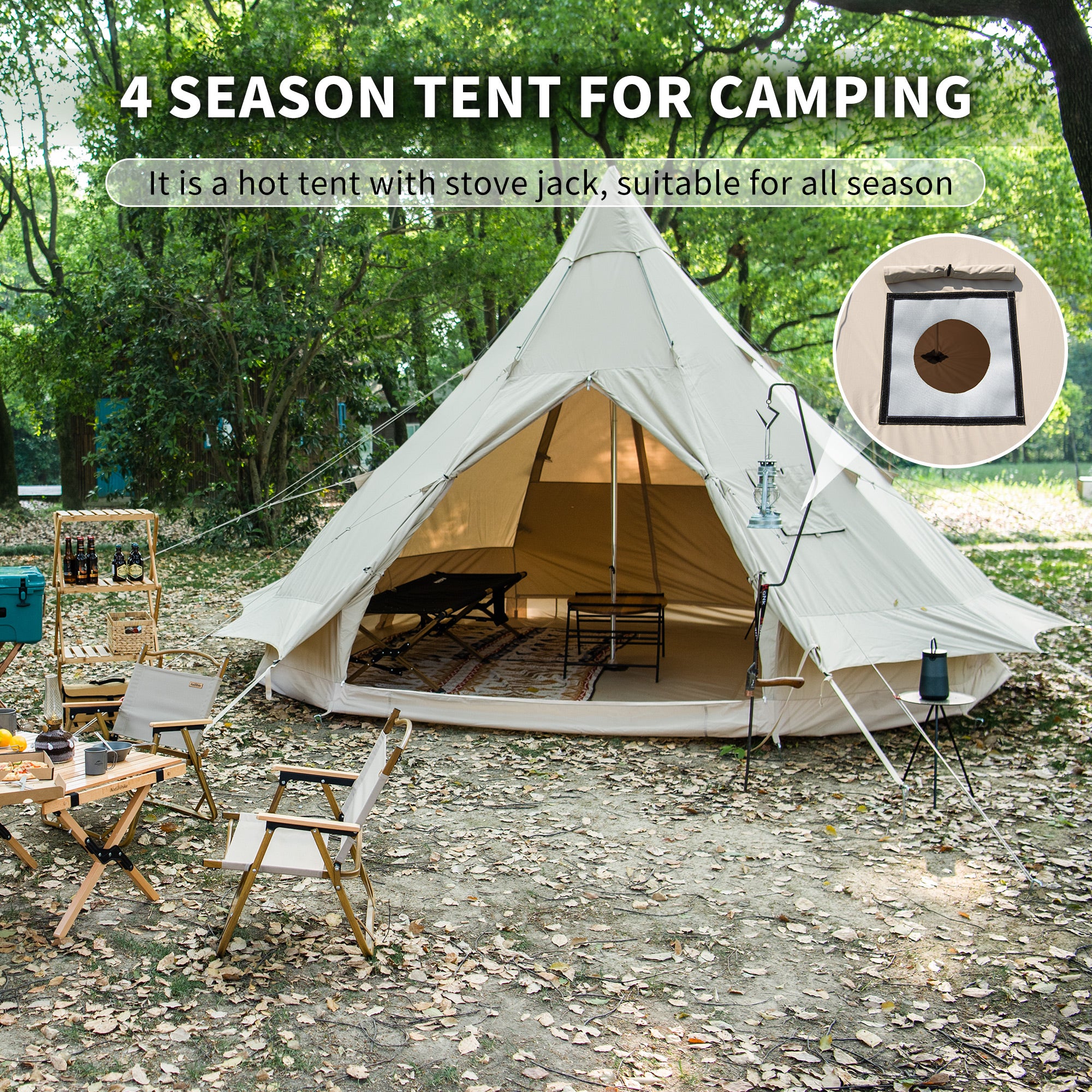Brighten 12.3 4 Person Glamping Tent - Image 8