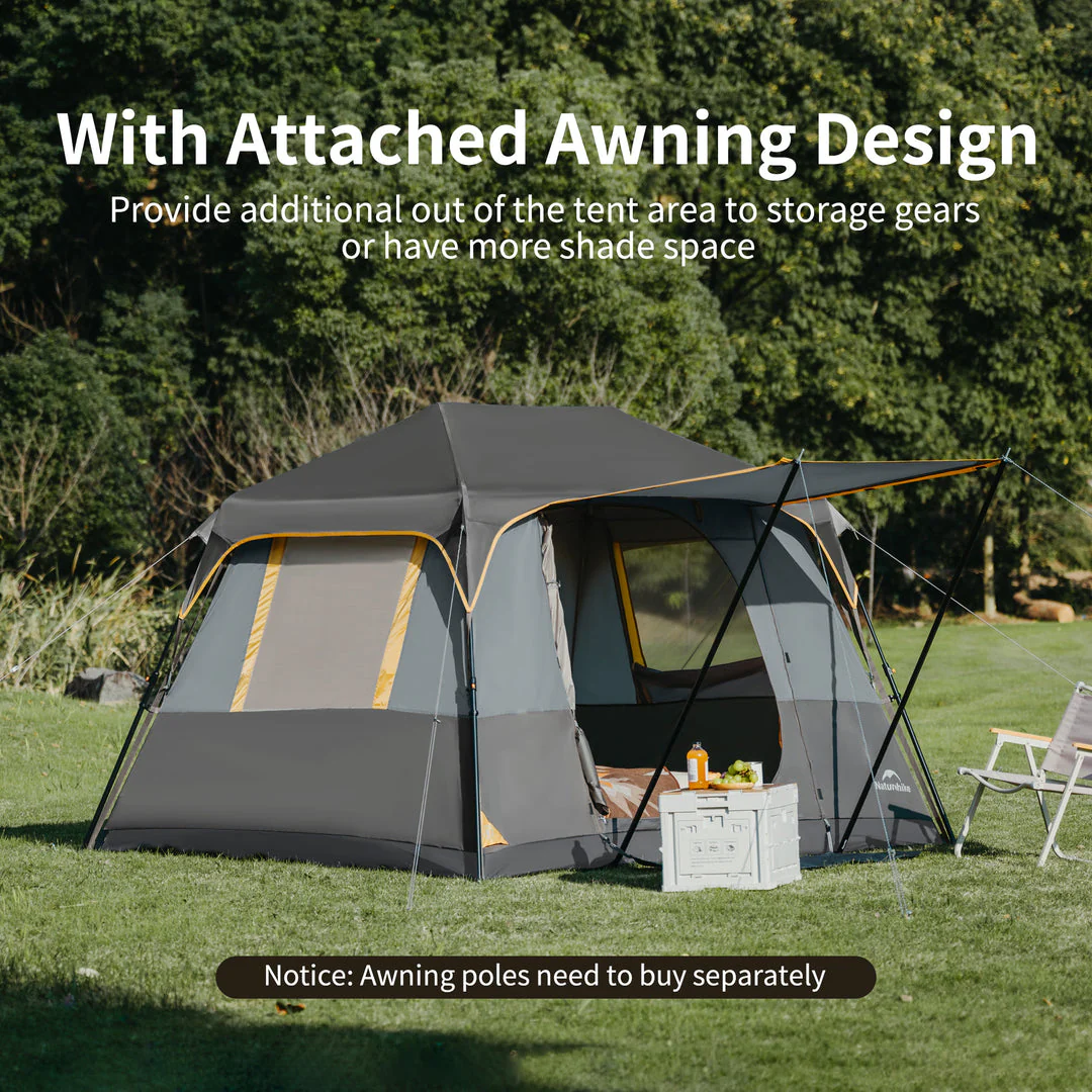 Cape™ 5.2 4-Person Square Pop-Up Camping Tent - Image 7