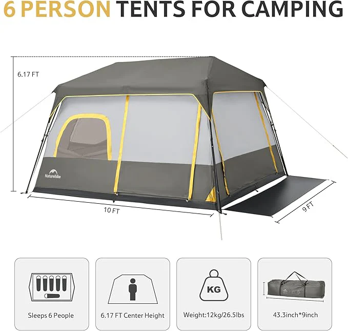 Cape™ 6-Person Pop-Up Camping Tent - Image 4