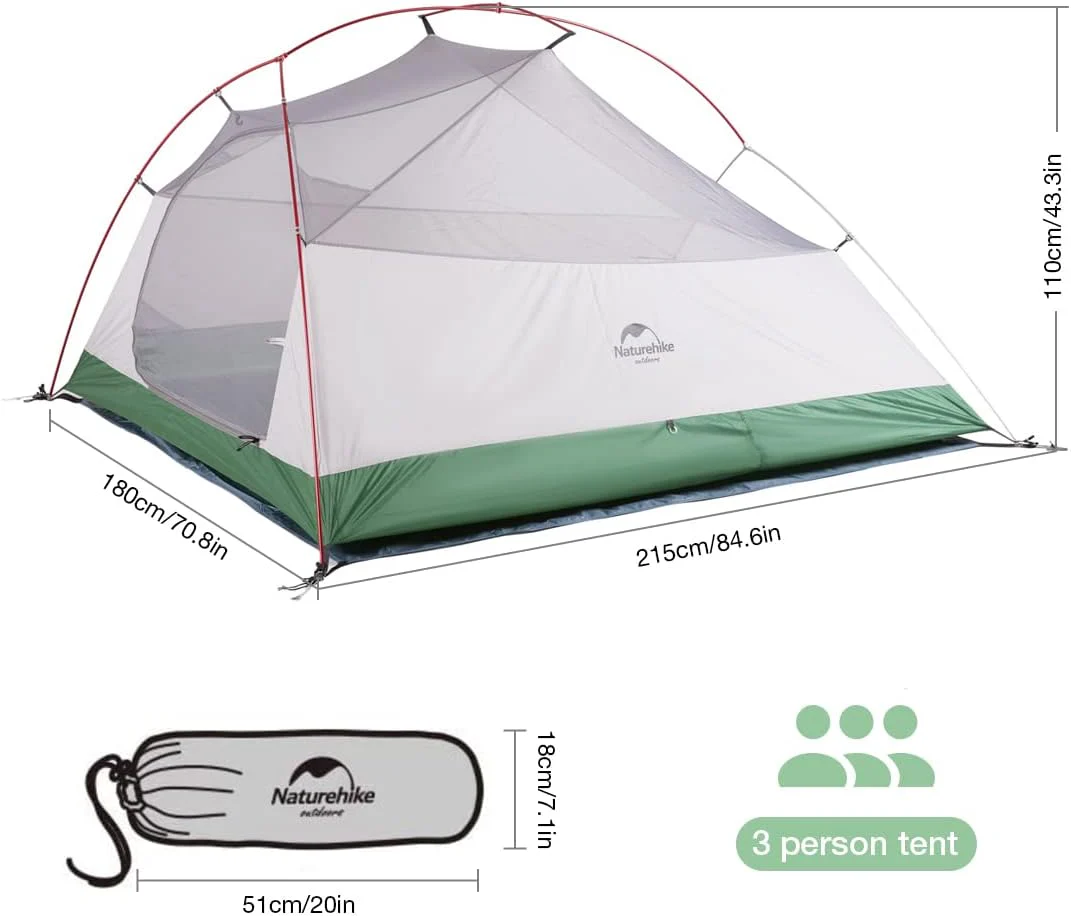 Cloud Up™ Base 3-Person Ultralight Backpacking Tent - Image 3