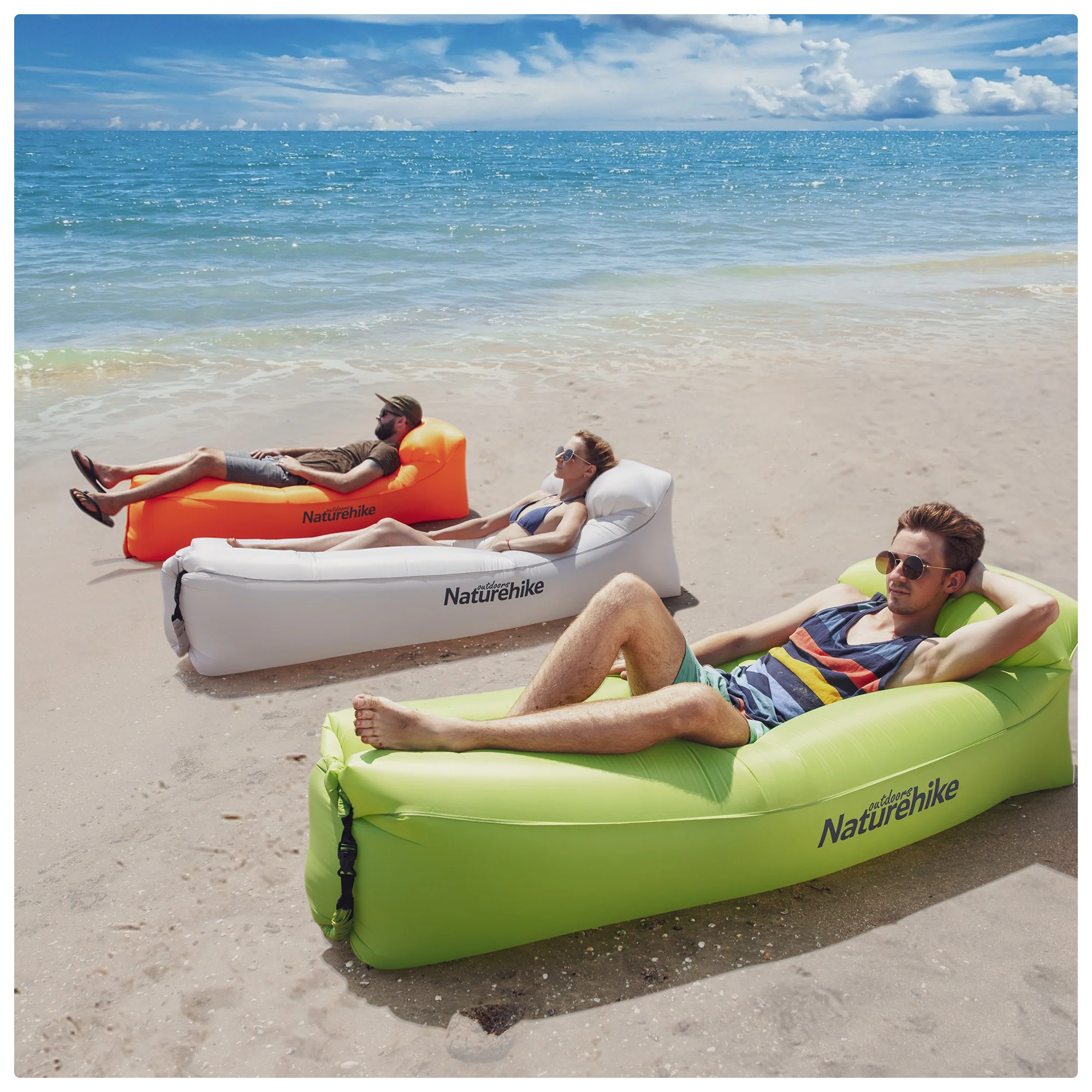Double Lazy Inflatable Sofa With Pillow - Image 3