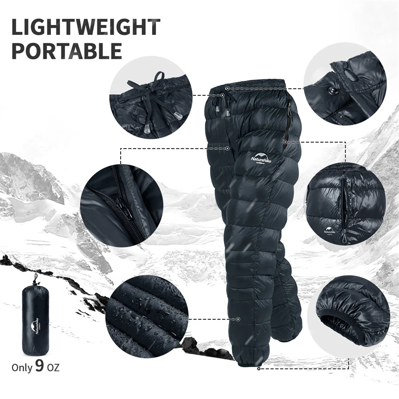 DW-90 White Goose Down Pants with Pockets - Image 4