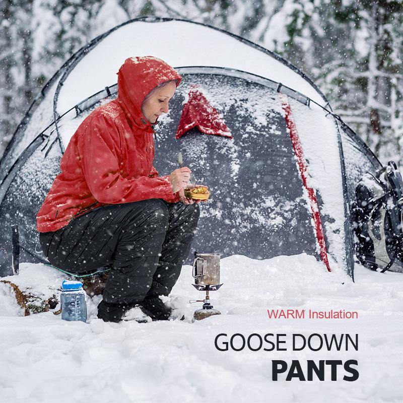 DW-90 White Goose Down Pants with Pockets - Image 5