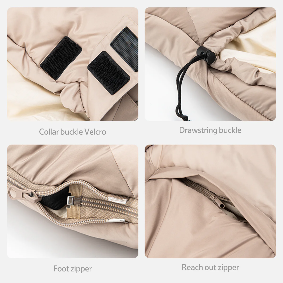 Egg-shaped Cotton Sleeping Bags With Arm Holes - Image 8