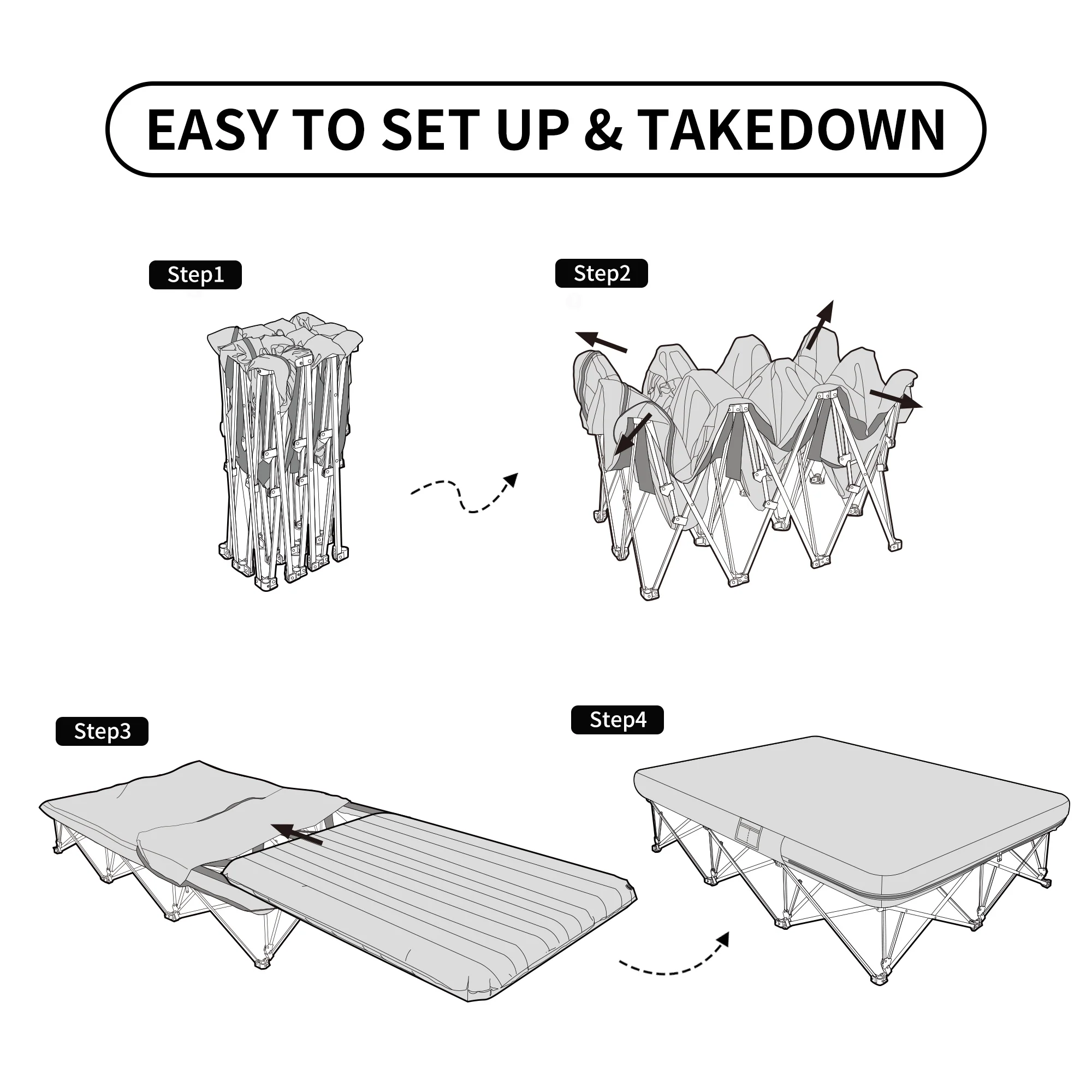 GreenField™ XJC08 Folding Camping Bed - Image 6
