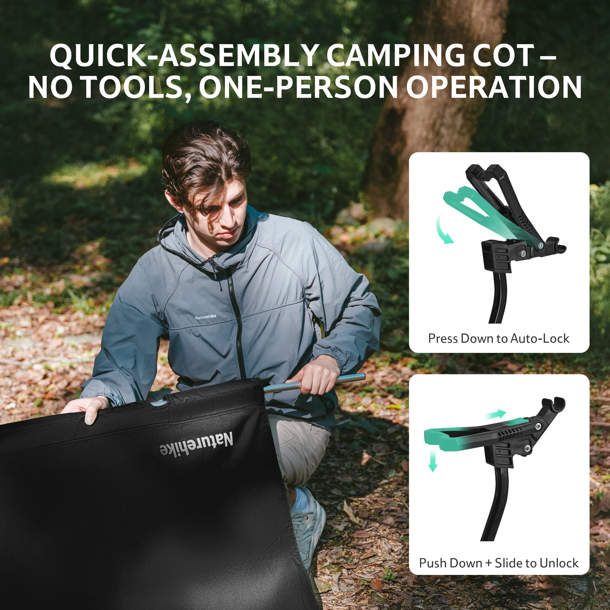 GreenField™ XJC08 Folding Camping Cot - Image 4