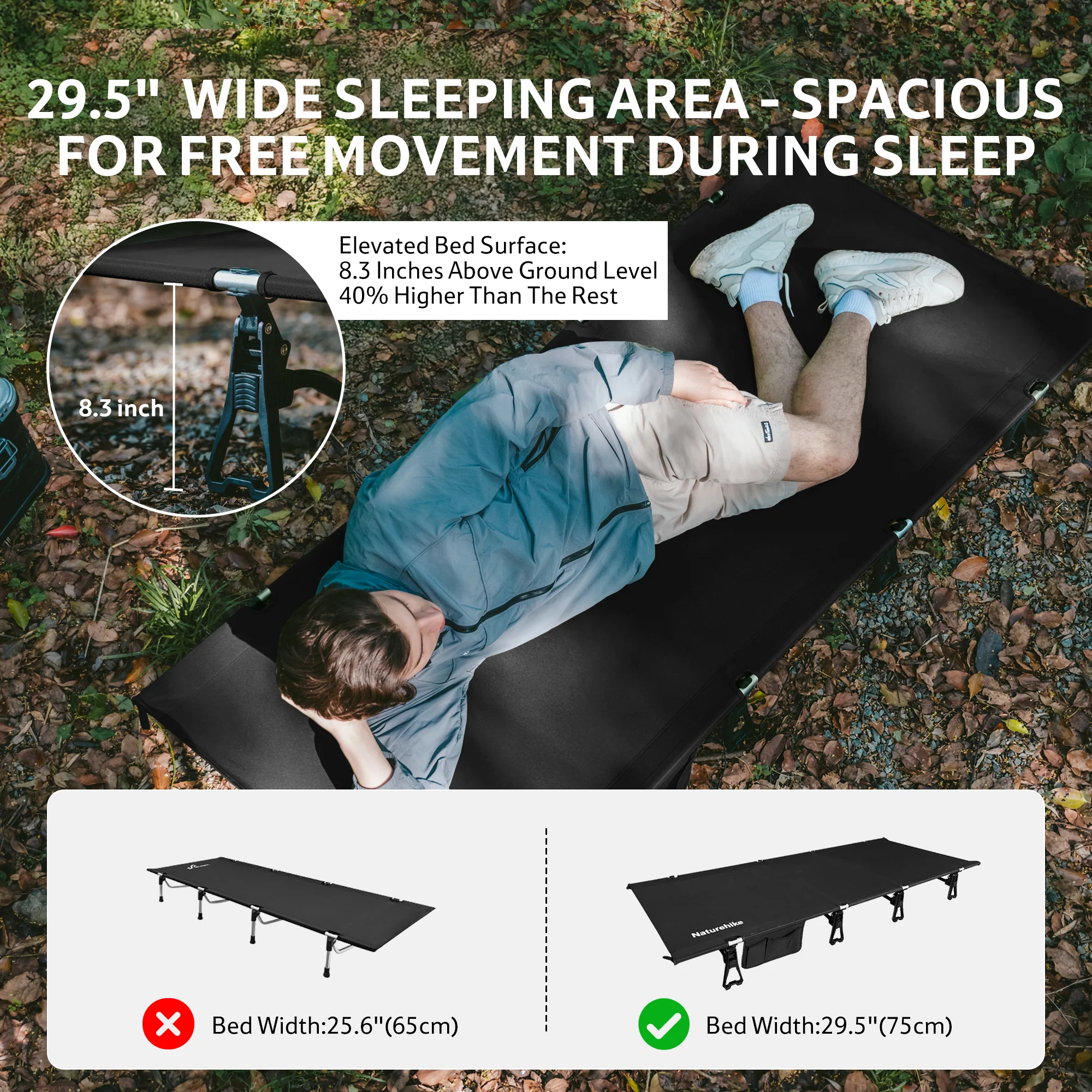 GreenField™ XJC08 Folding Camping Cot - Image 6