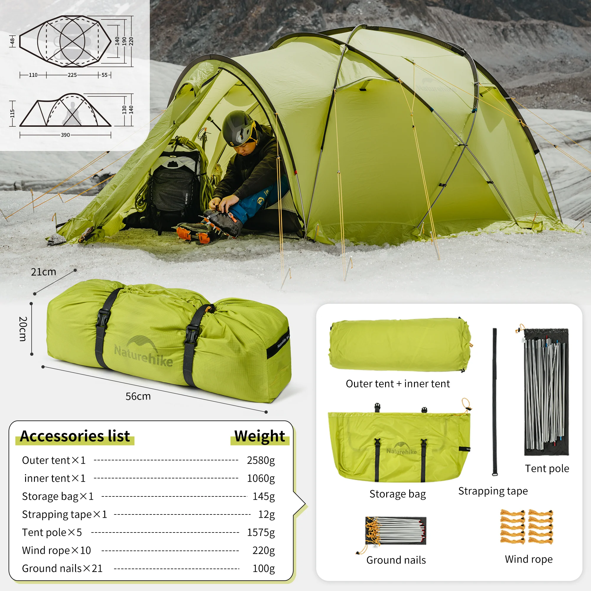 lgloo 3 Camping 4 Season Tent - Image 2