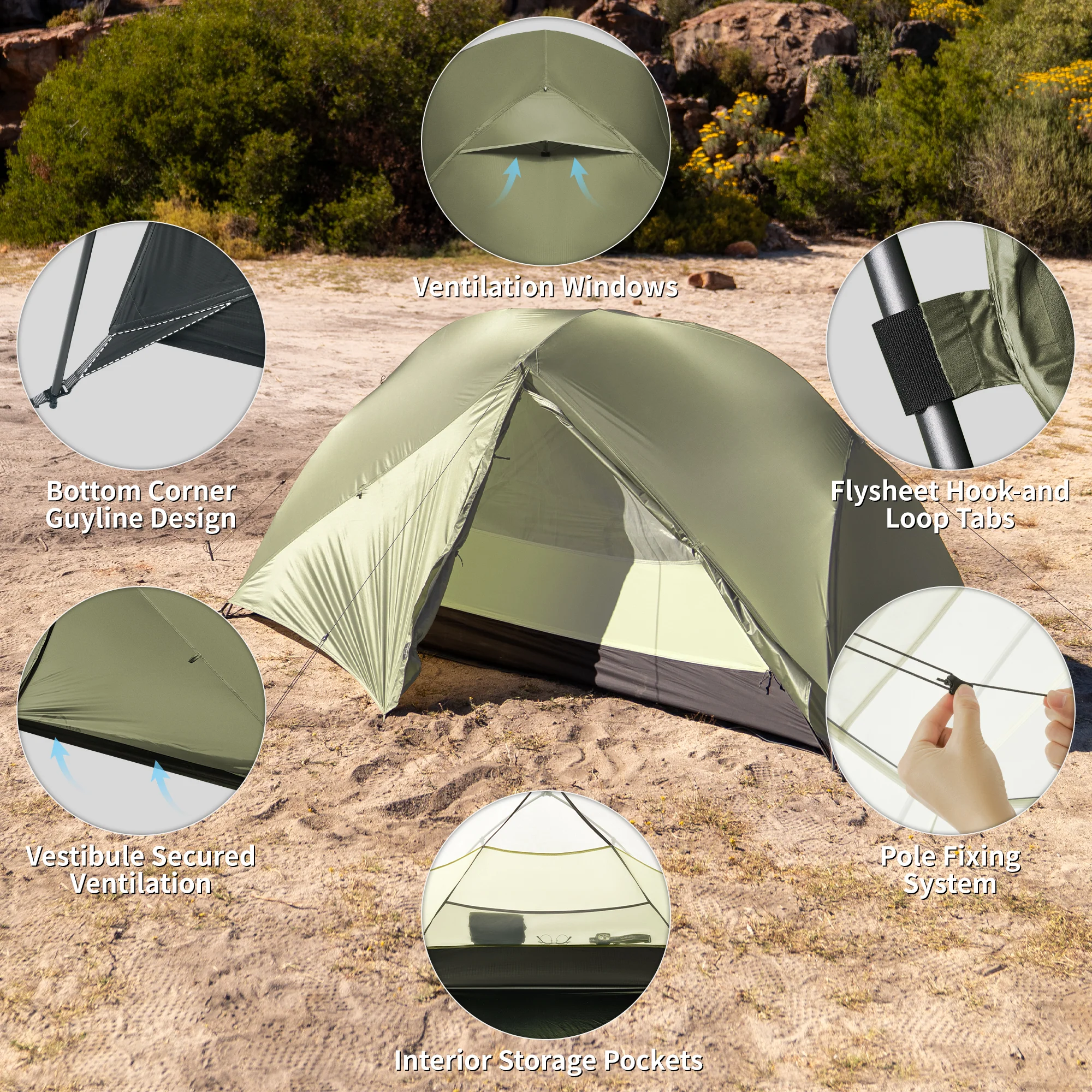 Mongar™ Pro 1-Person Ultralight Backpacking Tent - Image 10