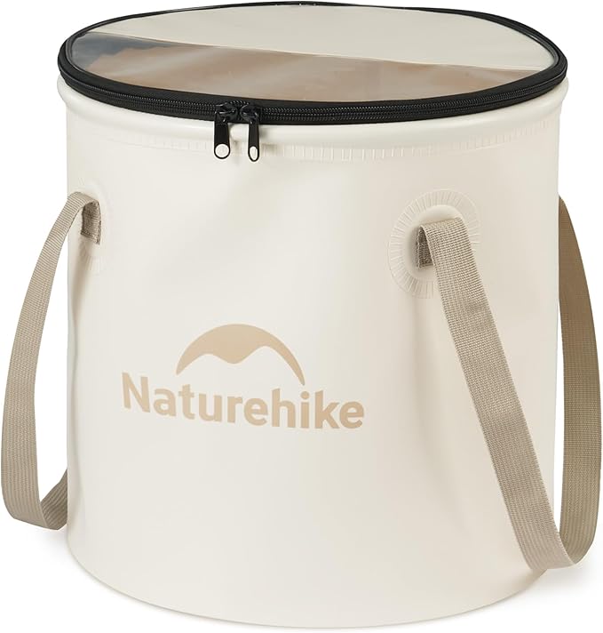 Naturehike 20L Collapsible Bucket – Portable Folding Wash Basin with Lid & Handle - Image 12