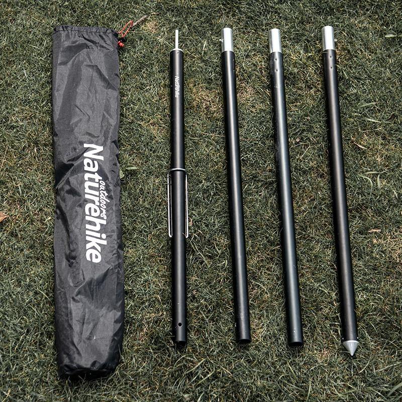 240cm/280cm Aluminum Alloy & Wood Pattern Tent Pole - Image 4
