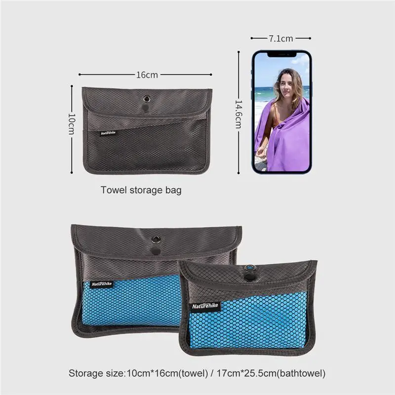 Naturehike 4-Season Quick Drying Camping Sport Towels - Image 9