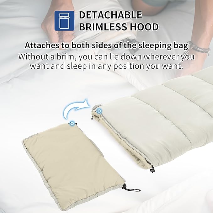 Naturehike LD250 Waterproof Sleeping Bag for All Seasons - Image 4