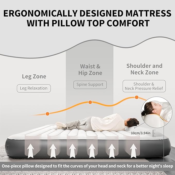Naturehike Morning View Air Mattress Built In Pump Camping Bed - Image 3