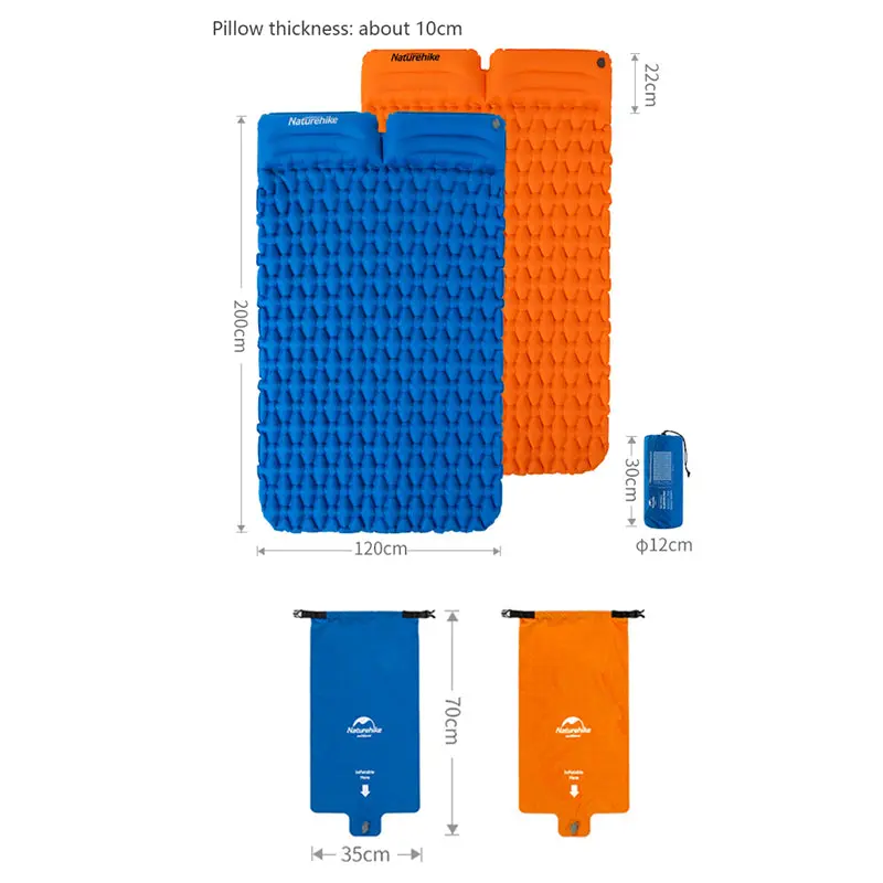TPU Double Sleeping Pad With Pillow US - Image 7