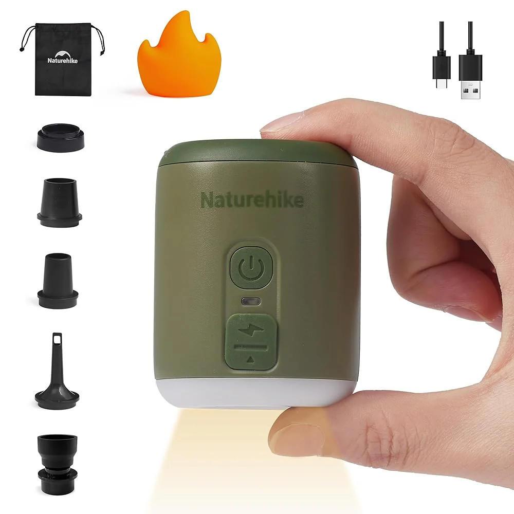 Naturehike Ultralight Mini Air Pump with Camping Light - Image 11