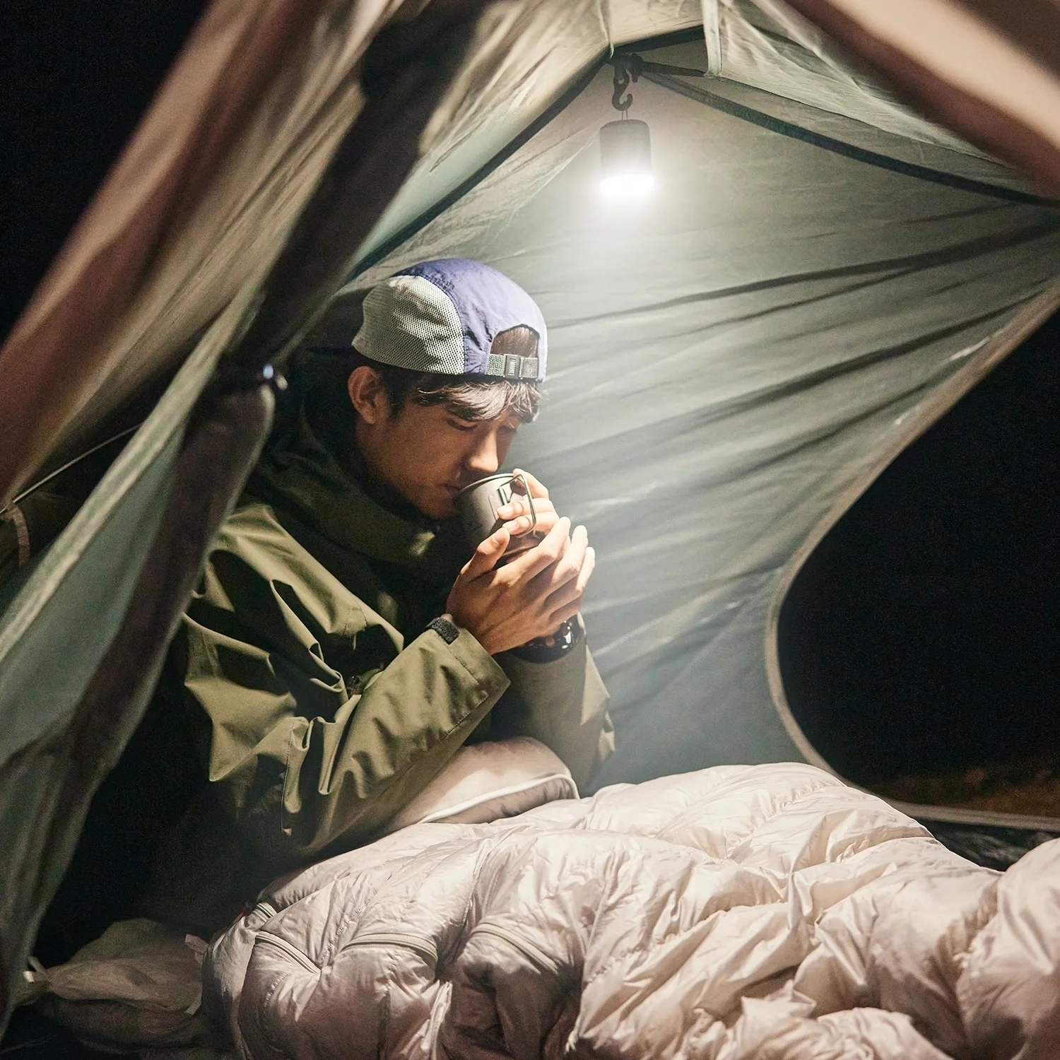 Naturehike Ultralight Mini Air Pump with Camping Light - Image 4