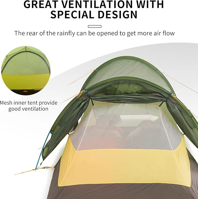 Opalus™ 2-Person 4-Season Tunnel Backpacking Tent - Image 3