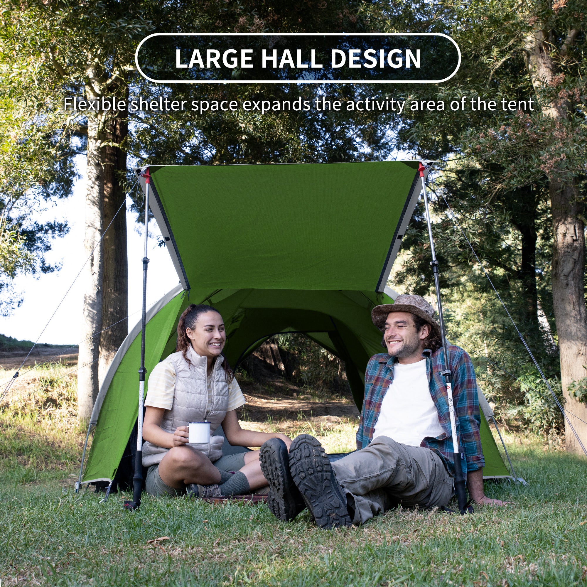 P-PLUS™ 3–4 Person Camping Tent - Image 8