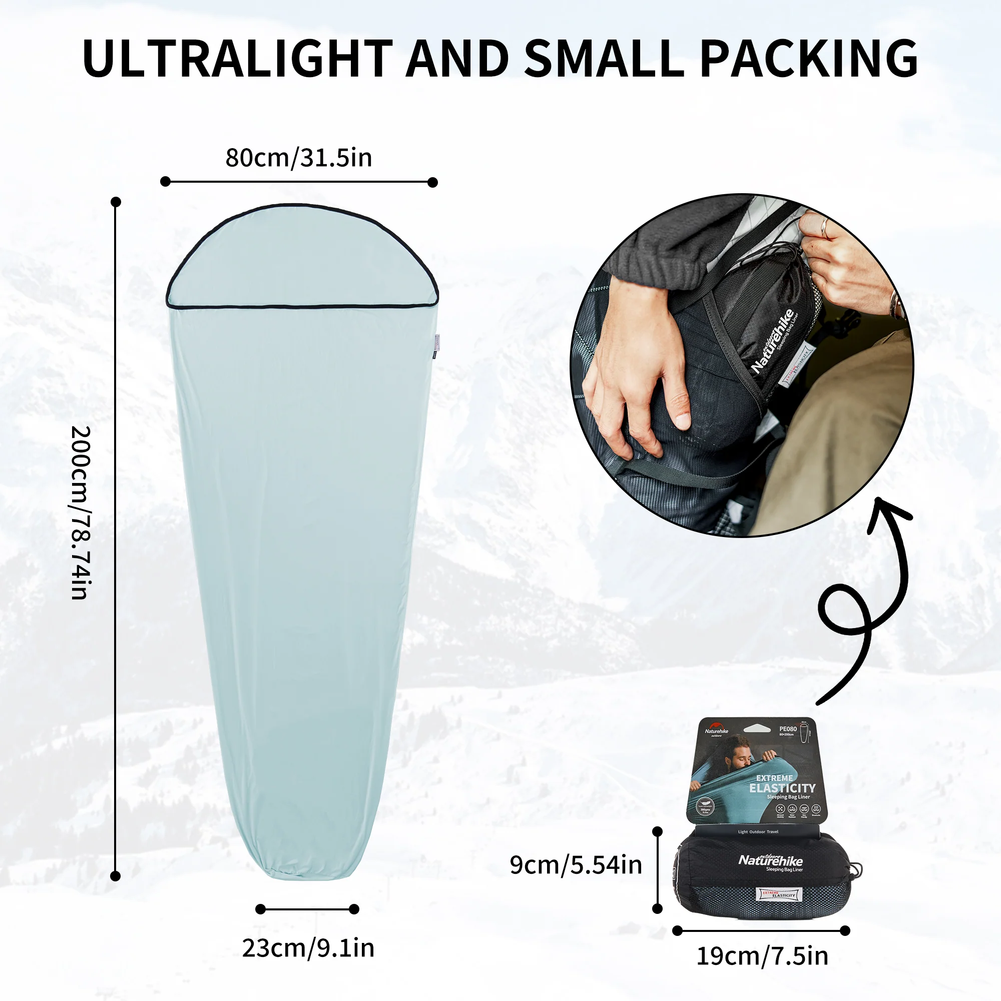 PE080™ Stretch Sleeping Bag Liner - Image 12
