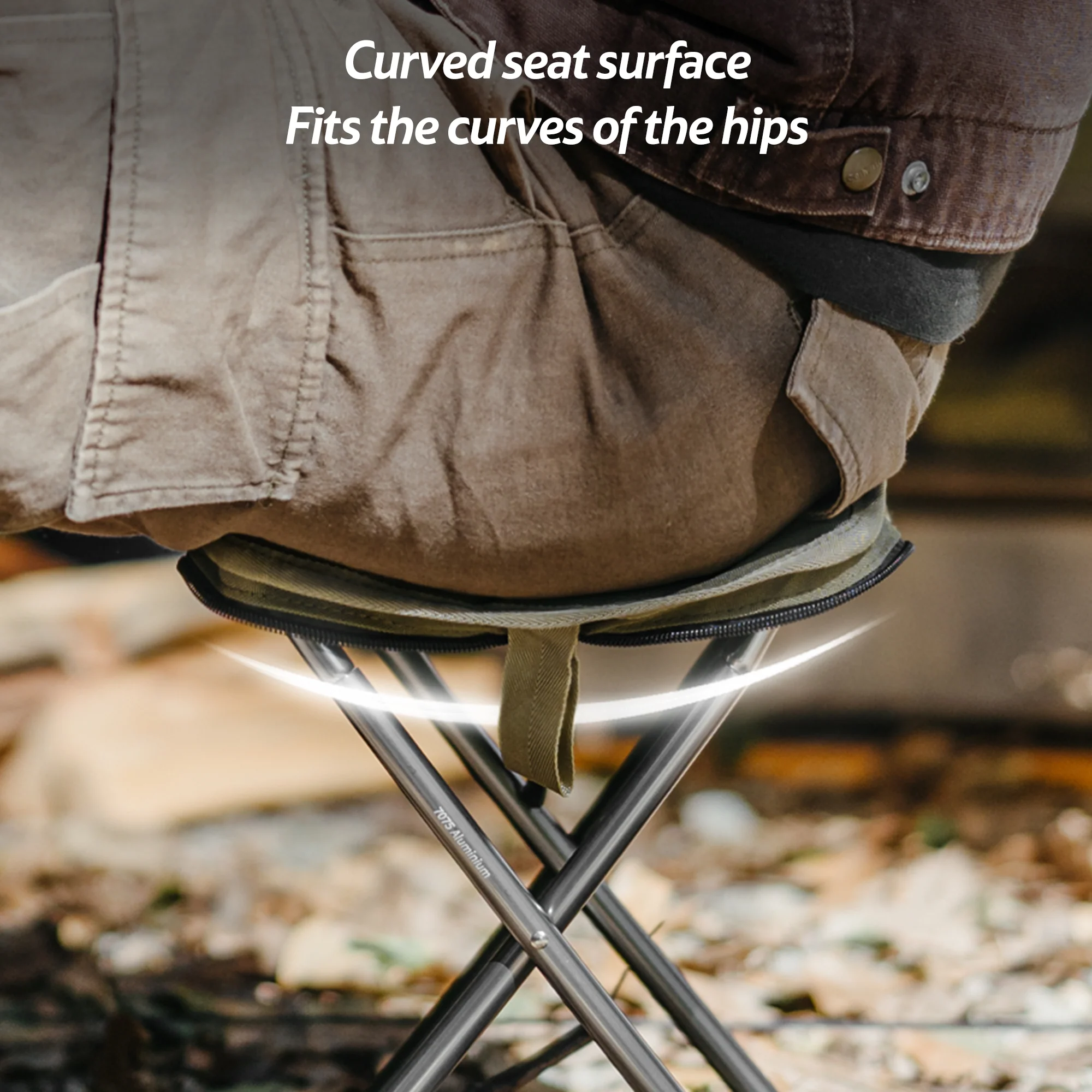 PeakLite™ XL01 Ultralight Folding Camping Stool - Image 7