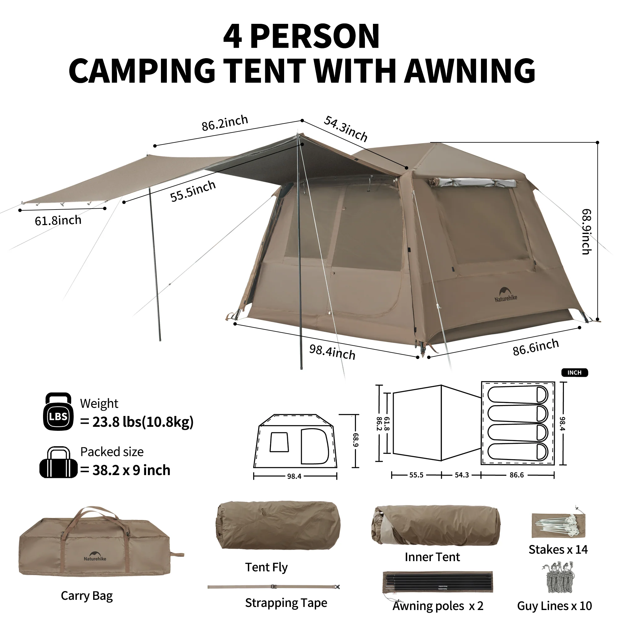 Ridge 5.0 Quick-Set Tent - Image 3