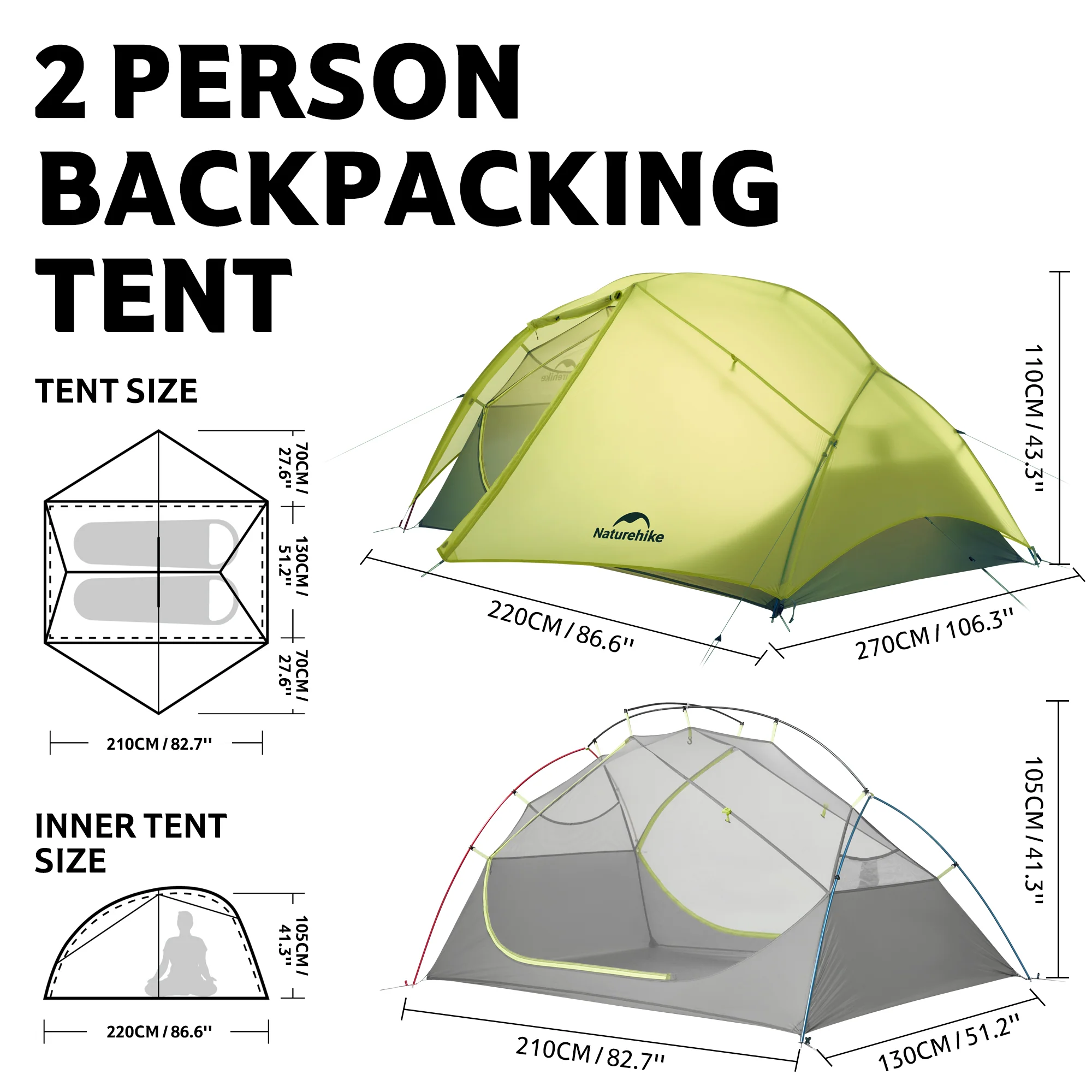 Star River™ EXT 2-Person Ultralight Backpacking Tent - Image 6