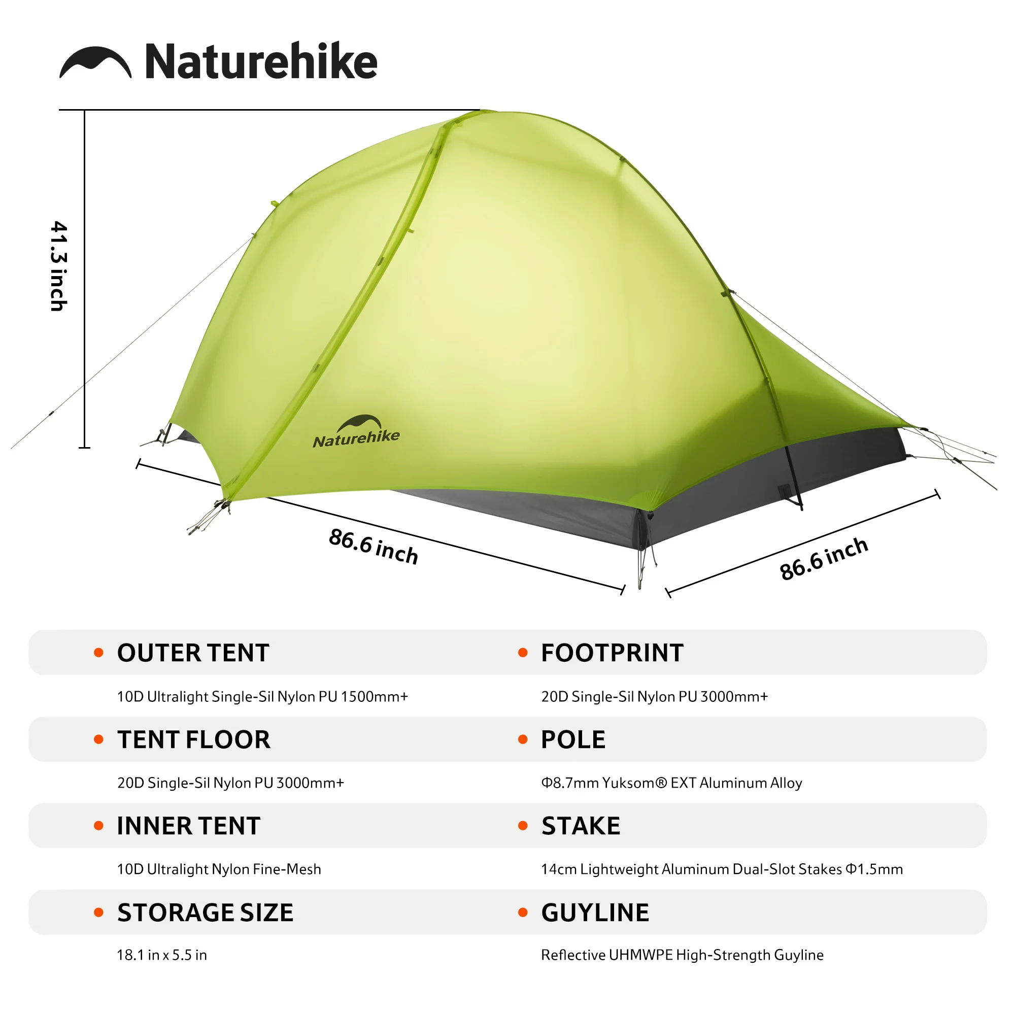 Star Trail™ EXT 2-Person Ultralight Backpacking Tent - Image 8