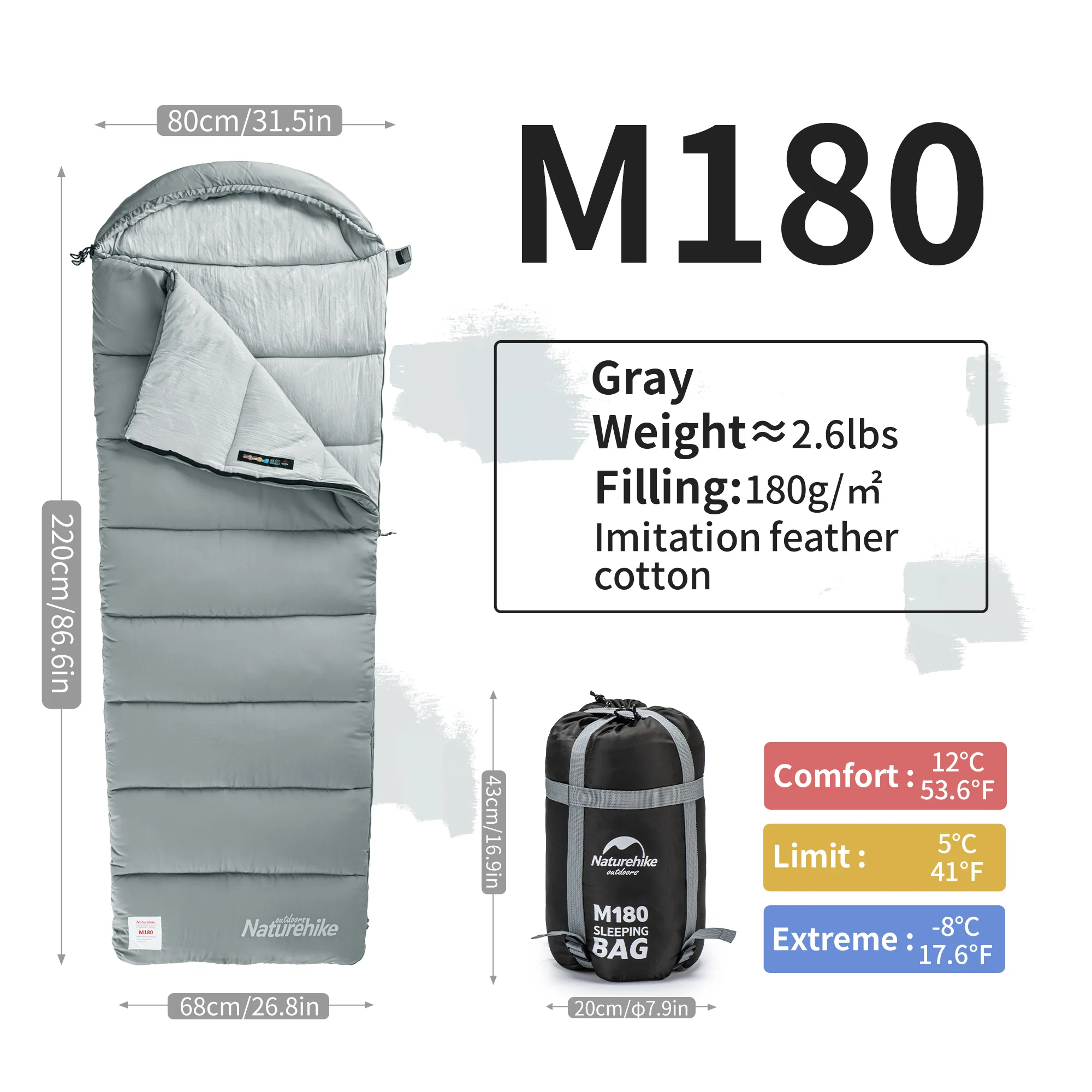 SunTherm™ M300 Synthetic Sleeping Bag 43°F / 6°C - Image 15