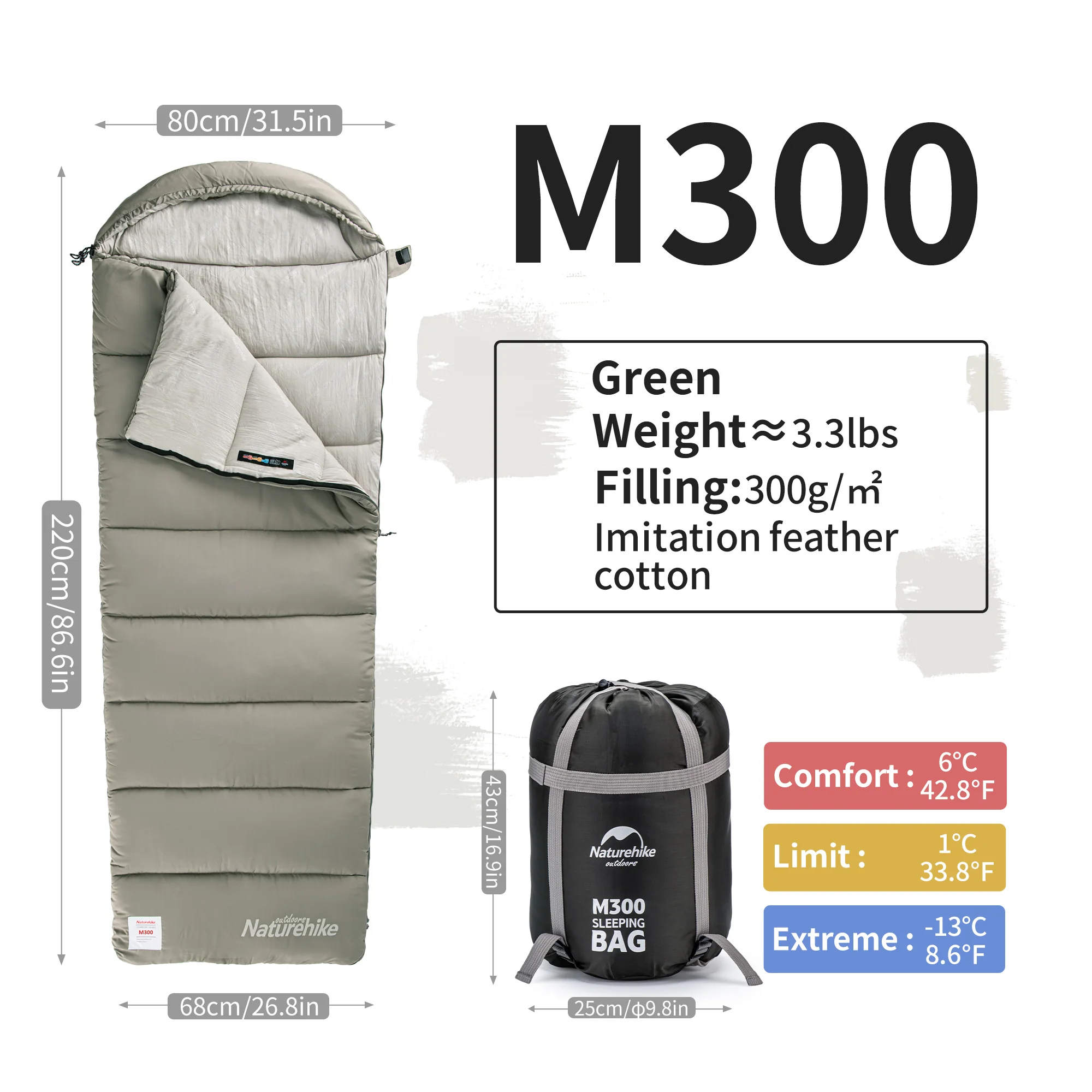 SunTherm™ M300 Synthetic Sleeping Bag 43°F / 6°C - Image 16