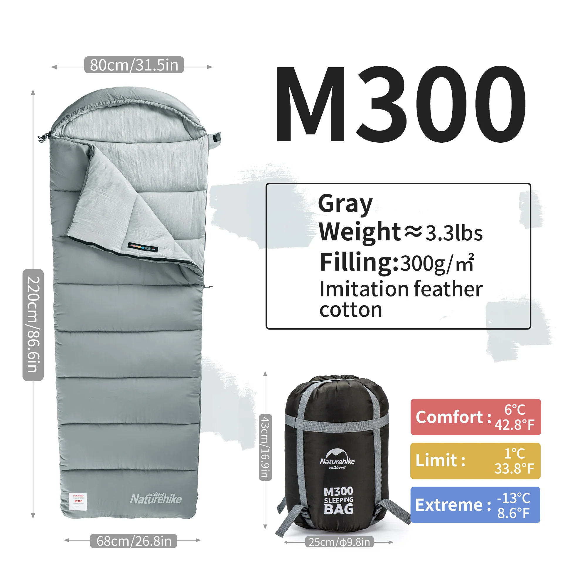 SunTherm™ M300 Synthetic Sleeping Bag 43°F / 6°C - Image 17