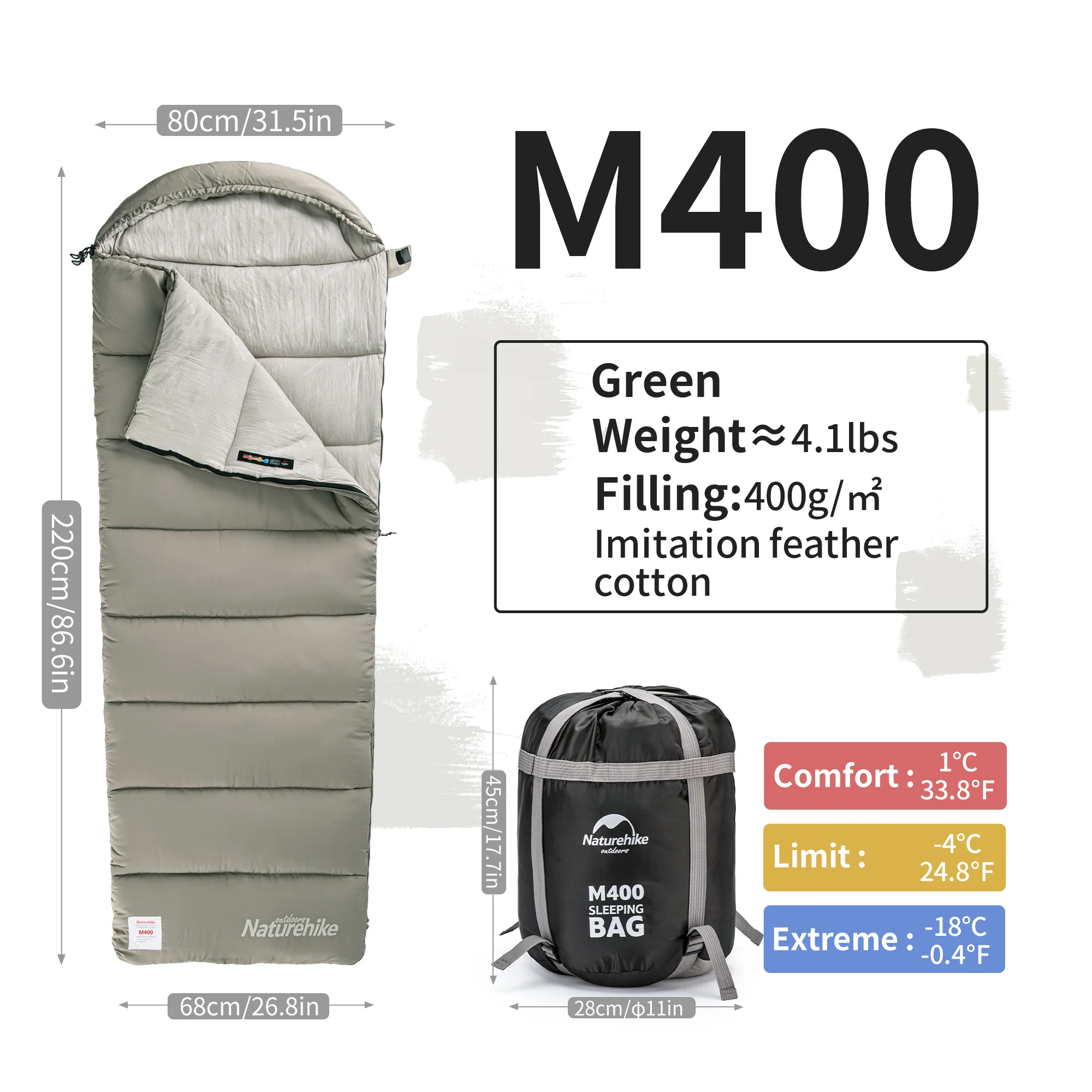SunTherm™ M300 Synthetic Sleeping Bag 43°F / 6°C - Image 18