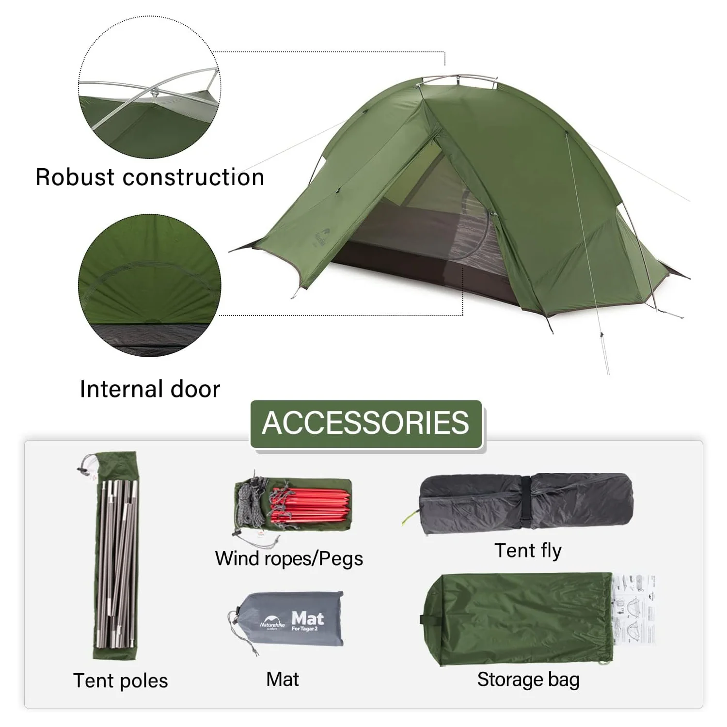 Tagar™ 1-Person Ultralight Backpacking Tent - Image 12