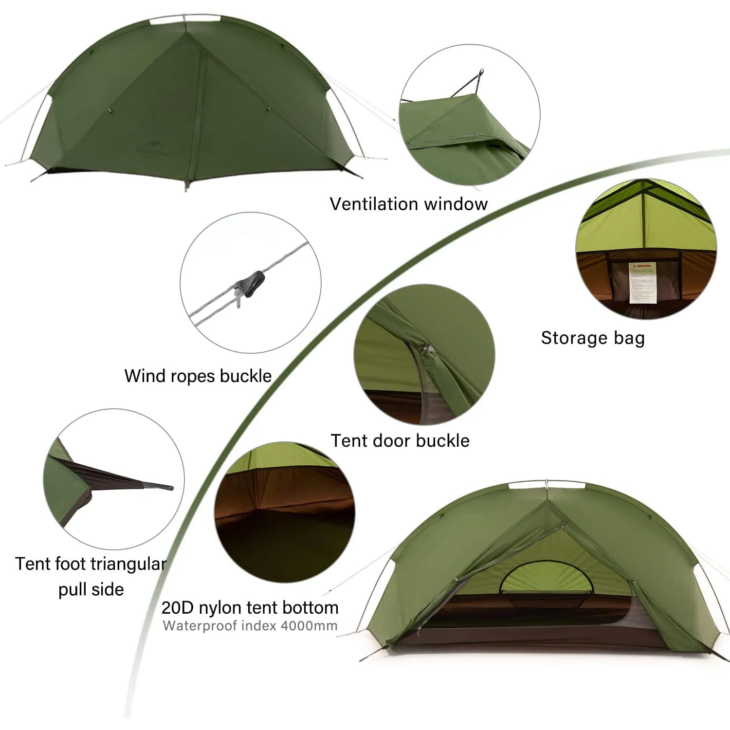 Tagar™ 2-Person Ultralight Backpacking Tent - Image 11