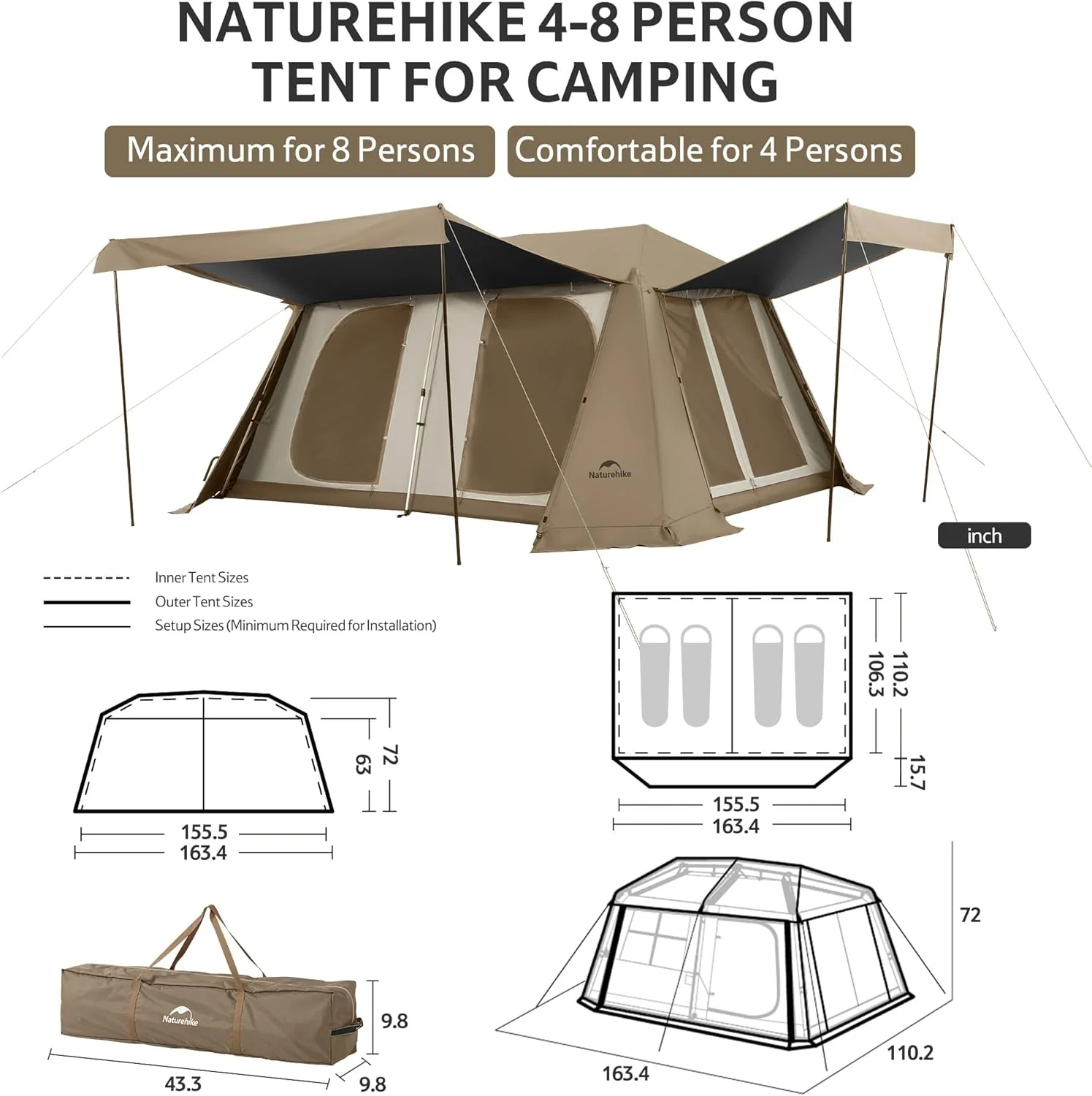 Village™ 13 PRO 8-Person Camping Tent - Image 7